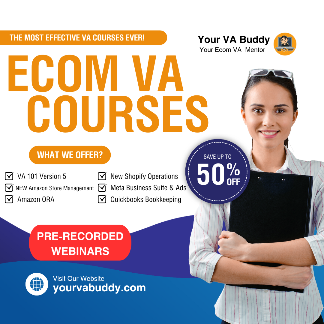 NEW Ecom VA Pre-Recorded Webinar Courses Compilation