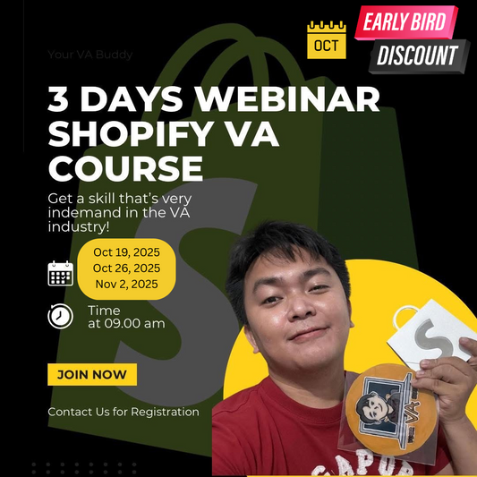 Oct Early bird Registration Live Shopify Store Management Master Class for E Commerce Success